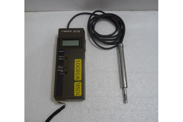 Sato Hot Wire Digital Hand-Held Anemometer, SK-73D, Japan